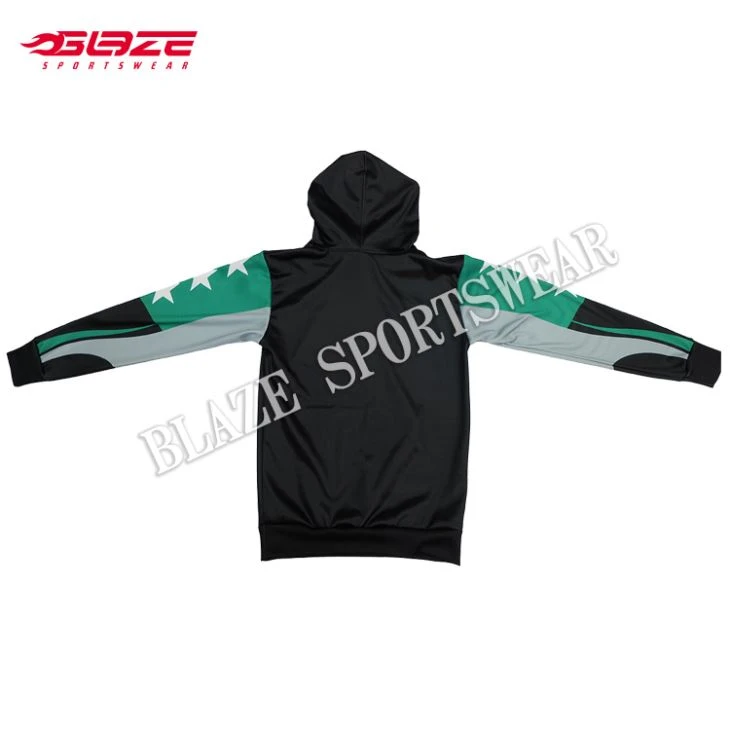 Dye Sublimated Black Hoodies Sweatshirts